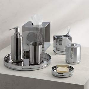 Juego de Accesorios de Baño Metálicos Diseñados para Apartamentos Modernos que Ofrecen Organización que Ahorra Espacio y un Estilo Elegante - Product Image 3