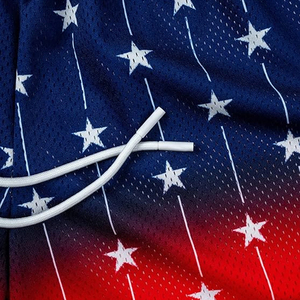 Sublimation Printed Mesh Fabric Compression Double <b>Layer</b> Floral Pattern Custom Designs Summer Quick-drying Breathable Shorts Men - Product Image 5