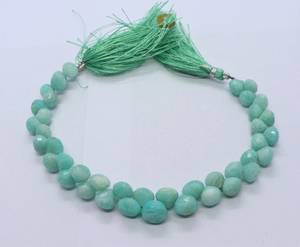 Perles d'Amazonite facettées en forme d'oignon 6-7 mm, perles de pierre précieuse d'Amazonite, 8 pouces, perles d'Amazonite facettées en forme d'oignon pour la création de bijoux - Product Image 6