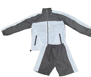 Conjunto Deportivo de Nylon para Hombre con Logotipo Personalizado, Chaqueta y Pantalones con Cierre, Diseño de Dos Piezas, Cortavientos de Poliéster para Otoño - Product Image 4