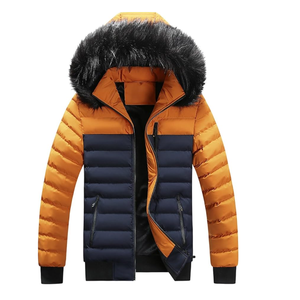 Eco Edge Apparel Winter Unisex Eco-Friendly <b>Waterproof</b> Hooded Puffer <b>Jacket</b> with Fur Collar Zipper Closure Street-wear Style - Product Image 6