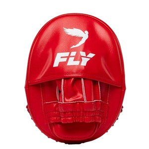 Oem Custom Made Fly Red Color <b>Focus</b> Mitts High Quality Made By Genuine Cowhide Leather Kick Boxing Training <b>Focus</b> <b>Pad</b> For Adults - Product Image 2