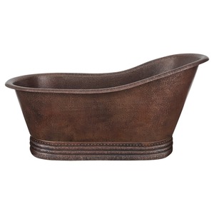 Bañera de Cobre Martillado Premium, Bañera Independiente de Lujo para Relajación en el Hogar u Hotel - Product Image 4