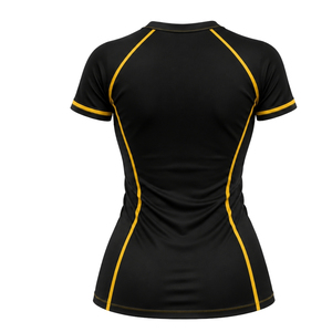 เสื้อยืดออกกำลังกายแขนสั้นผู้หญิงแบบสั่งทำพิเศษ SGRHO Compression T-Shirt Sigma Gamma Rho Greek Sorority ผ้าสเตรชสำหรับออกกำลังกาย ขายส่ง - Product Image 2