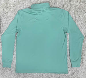 Pull à col montant zippé pour homme, personnalisé, en tissu extensible respirant, fourni par l'usine pour les marques, les tenues d'équipe et l'usage décontracté - Product Image 3