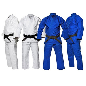 Conjunto de Uniforme de Karate Duradero Hecho de Tela de Mezcla de Algodón Suave, Cómoda y Transpirable con Cuello y Rodillas Reforzados - Product Image 1