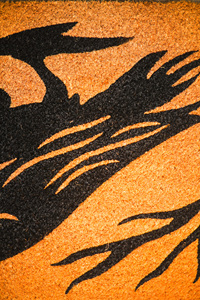 Paillasson imprimé CocoRaven en fibre de coco naturelle avec support en PVC, motif oiseau, tapis d'entrée personnalisé pour la décoration intérieure - Product Image 5