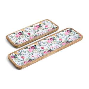 Plateau rectangulaire en bois imprimé de qualité supérieure, design exclusif artisanal, décoratif pour la maison et la restauration, à vendre - Product Image 6