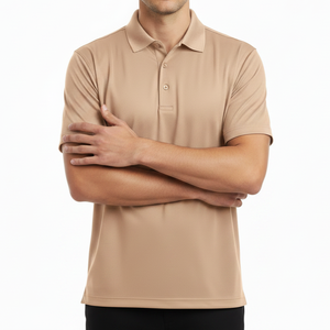 เสื้อโปโลลำลองผู้ชายทรงสลิมฟิตผ้าฝ้ายนุ่มสวมใส่สบายในฤดูร้อนผ้าระบายอากาศน้ำหนักเบาเสื้อโปโลผู้ชาย - Product Image 5