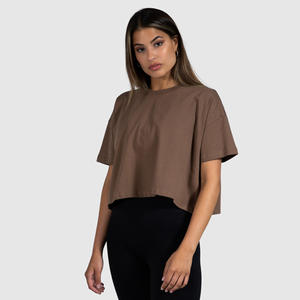 Top Corto de Algodón para Mujer, Estilo Hip Hop, Color Rosa, Corte Ajustado, Personalizable al por Mayor - Product Image 2