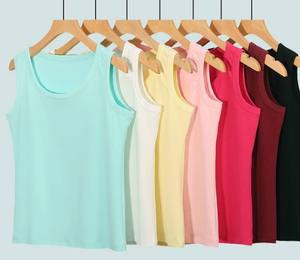 Débardeur d'été décontracté en coton côtelé tricoté à la main pour femme, coupe ajustée, sans manches, idéal pour le fitness - Product Image 3