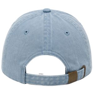 Light Blue <b>Vintage</b> Washed Baseball <b>Cap</b> With 3D Embroidery Star Detail Distressed Curved Brim Adjustable Unisex Custom Logo OEM - Product Image 2