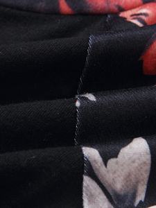 Sweat à capuche pour femme, sweat à capuche luxueux, à manches longues, imprimé Floral, avec poche, à manches en Raglan - Product Image 4