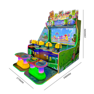 Máquina Arcade de Disparos con Agua Helada para 4 Jugadores, Operada con Monedas, Juego Interactivo de Pistolas de Agua, 1000W - Product Image 2
