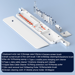 <span class=keywords><strong>Limpiador</strong></span> de <span class=keywords><strong>Teclado</strong></span> Multifunción Todo en Uno y Reposamuñecas con <span class=keywords><strong>Limpiador</strong></span> de Pantalla, Soporte para Teléfono Ecológico, Juego de Herramientas - Product Image 6