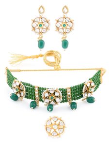 Ensemble de bijoux de mariage Weiman, collier et boucles d'oreilles élégants en forme de goutte d'eau, sertis de CZ, plaqué or blanc et or rose - Product Image 4