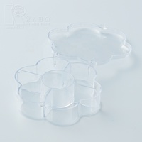 Boîtes en plastique rigide PS transparent de qualité supérieure, écologiques, de qualité alimentaire, de style floral, moulées par injection, personnalisées, Kwang Hsieh