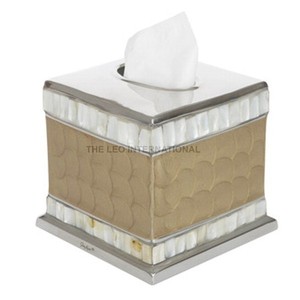 Boîte à mouchoirs carrée en acier inoxydable noir de haute qualité, rangement créatif pour papier et porte-rouleaux de papier toilette pour hôtels et usage domestique - Product Image 3