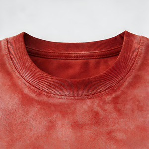 T-shirt personnalisé pour homme, coupe oversize, 100% coton, tissu épais 260 g/m², motif patchwork, impression DTG, tendance streetwear, effet délavé, modèle vierge - Product Image 4