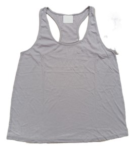 Débardeur décontracté pour femme, sans manches, col rond, couleur unie, 100% coton, teint en pièce - Product Image 3