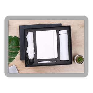 Liviya Custom Embossed PU Leather Business Notebook Pen Bottle Umbrella <b>Gift</b> <b>Box</b> for Mother's Day Graduation Thanksgiving - Product Image 1