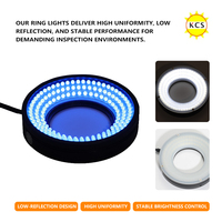 Anneau lumineux pour vision industrielle, luminosité réglable, éclairage annulaire LED industriel pour système d'inspection optique automatisé de PCB et FPC