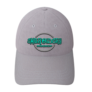 Casquette de baseball vintage en toile à 5/6 panneaux avec logo brodé 3D personnalisé, visière incurvée, pour sports de plein air - Product Image 2