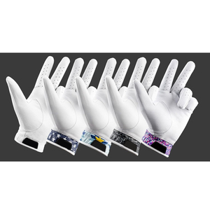 ถุงมือหนังแท้สีขาวสำหรับตีกอล์ฟ มือขวา ระบายอากาศได้ดี ปิดด้วยแถบตีนตุ๊กแก ใช้ได้ทั้งชายและหญิง ผลิตในประเทศปากีสถาน รุ่นล่าสุด - Product Image 3
