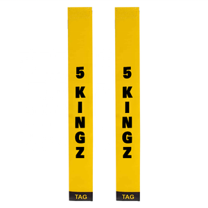 เข็มขัดรัดเอวรักบี้ 5Kingz สีเหลืองดำ ทนทาน เป็นมิตรกับสิ่งแวดล้อม น้ำหนักเบา สำหรับกีฬาทีม แข่งขัน โปรโมชั่น และอุปกรณ์สนับสนุน - Product Image 2