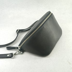 Sacoche de Ceinture en Cuir Véritable pour Homme, Sacs Latéraux Portables pour Téléphone Portable, Sacs Bandoulière RFID, Sacs de Poitrine Tactiques Portables pour la Course, Unisexe - Product Image 3