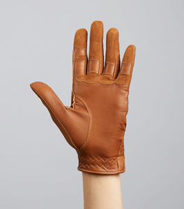 Guantes de equitación de cuero genuino al por mayor a precio económico con nuevo diseño para el trabajo de verano con agarres para las manos - Product Image 2