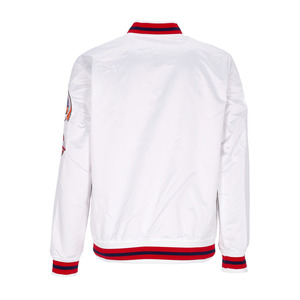 Custom Satin Embroidered <b>Thunder</b> Varsity Bomber <b>Jacket</b> Front Logo Customized Patchwork Design Eco-Friendly Winter <b>Jacket</b> - Product Image 3
