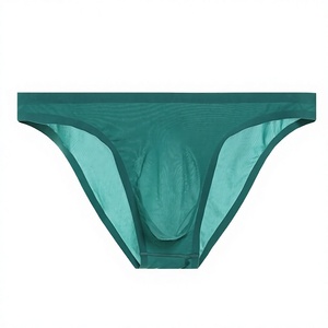 Tanga de Hombre de Talle Bajo, Color Sólido, Tejido Sin Costuras, Spandex y Nailon, Diseño con Logotipo en la Cintura - Product Image 5