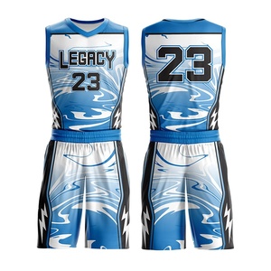 Uniforme de Baloncesto Personalizado por Sublimación, Tallas Grandes, MOQ Bajo, Conjunto de Uniforme de Equipo, Ropa de Baloncesto Transpirable - Product Image 5