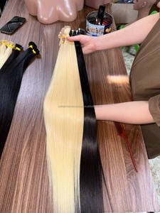 Extensions de cheveux humains de qualité supérieure, cheveux vierges vietnamiens, extensions à bandes invisibles, lisses et raides comme des baguettes, double épaisseur, sans nœuds - Product Image 5