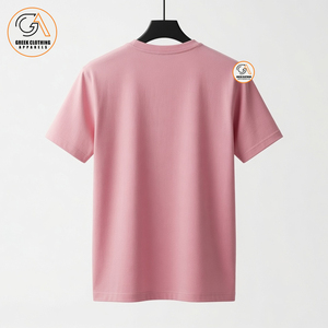 T-shirt à manches courtes col rond rose uni Alpha Kapa pour femme, coupe classique, 100 % coton, vêtement décontracté pour adultes, brodé - Product Image 2