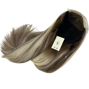 High Quality Glueless Vietnamese Human Hair <b>Highlight</b> HD Lace Closure Raw Vietnamese Hair Natural Straight Swiss Wigs - Product Image 1