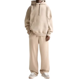 Conjunto Deportivo Informal Unisex de Primavera, Holgado, Personalizado, Ligero, de Algodón, con Sudadera con Capucha y Pantalones Deportivos para Hombre 2026 - Product Image 1