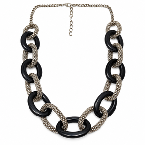 Collar con Colgante de Cuerno Negro con Dijes de Latón en Tono Dorado, Diseño de Luna Creciente y Estrella, Joyería Boho al por Mayor - Product Image 6
