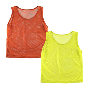 Reversible football <b>training</b> pinnies mesh sports vest breathable gym scrimmage team kids practice soccer jersey - Product Image 6