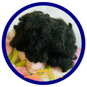 Fibra de Poliéster 100%, Mejor Precio, Color Negro Sólido 3D, Grado A, Fabricante Vikohasan, para Relleno de Juguetes, Almohadas, Cojines - Product Image 4