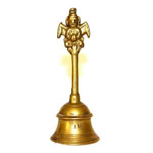 Campana de Latón para Pooja, Decoración del Hogar y Templo, Metal Personalizado de Latón, Fabricante de la India, Hecho a Mano, Puro, Superventas - Product Image 6