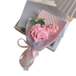 <span class=keywords><strong>Ramo</strong></span> de Flores Tejidas a Mano, Girasol, Clavel y Rosa, Regalo para el Día de San Valentín, <span class=keywords><strong>Ramo</strong></span> de Flores de Ganchillo Terminado, para Eventos Festivos, Venta al Por Mayor - Product Image 5