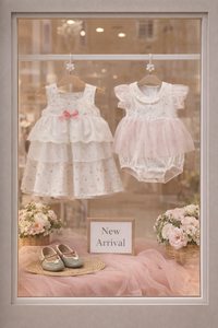 Prêt à expédier, faible MOQ, vêtements pour enfants, mini-robe pour bébé fille, style été sans manches, multi-couches - Koko San DKS05 - Product Image 6