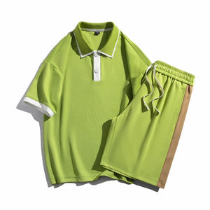 Ensemble de t-shirts pour hommes en tissu éponge respirant à séchage rapide, col rond, personnalisable avec broderie de logo de qualité supérieure, pour l'été - Product Image 6