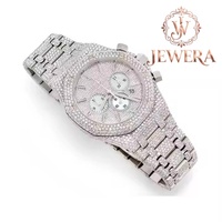 Montre en acier inoxydable de haute qualité Mossinate avec verre diamanté pour hommes et femmes, cadeau de luxe pour anniversaires, événements spéciaux et cadeaux d'entreprise