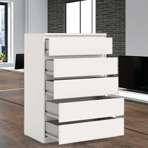 Minimal 5 <b>Drawer</b> <b>Chest</b> <b>of</b> <b>Drawers</b> <b>White</b> High Gloss Hot <b>Sale</b> <b>Drawer</b> Cabinet - Product Image 1