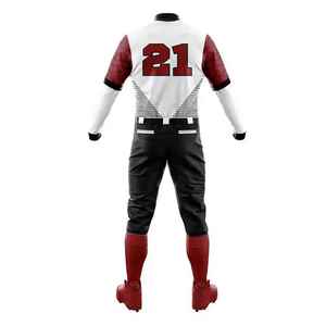 Men Sublimated Baseball Uniform <b>White</b> Purple Striped Jersey With Number 21 Breathable Regular Fit All Seasons Adult - Product Image 5
