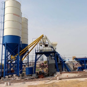 Nouvelle centrale à béton compacte et fixe Zeyu HZS75, capacité de 75 m3/h, mélangeur à double arbre JS1500, moteur électrique - Product Image 2