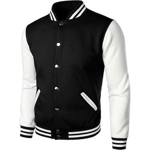 <b>Winter</b> Bulk Customizable Streetwear 100% Wool Hooded Stand Collar Front Logo Unisex Varsity <b>Jackets</b> - Product Image 1